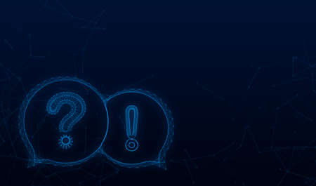 Question and Answer banner. Megaphone banner. Web design. Vector stock illustrationのイラスト素材