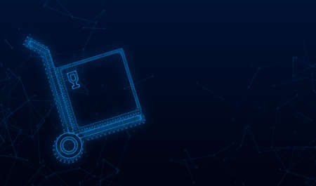 Delivery icon. Delivery service. Fast courier. Truck icon. Vector stock illustrationのイラスト素材