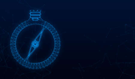 Compass icon. Flat navigation symbol. Vector stock illustrationのイラスト素材