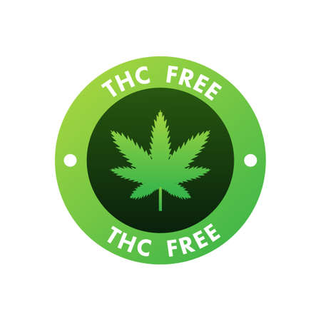 Creative cannabis leaf vector logo icon. Template for CBD Cannabidiol. Vector illustration.のイラスト素材