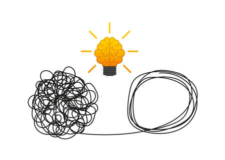 Complex think, idea, great design for any purposes. Vector illustration.のイラスト素材
