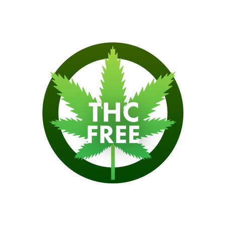Creative cannabis leaf vector logo icon. Template for CBD Cannabidiol. Vector illustration.のイラスト素材