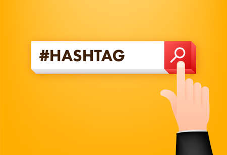 Hashtag, great design for any purposes. Social media creative concept. Business vector iconのイラスト素材