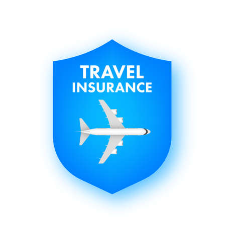 Travel insurance in flat style. Isometric vector illustration. Health insurance concept.のイラスト素材