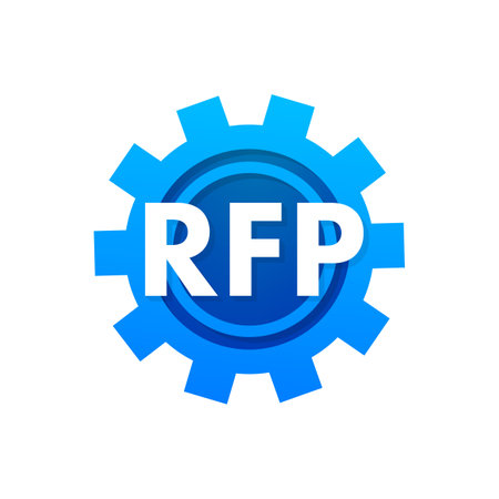 RFP request for proposal icon. Vector stock illustration.のイラスト素材