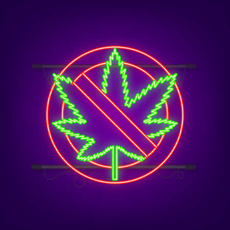 Red no hump neon icon. Vector stock illustration.のイラスト素材