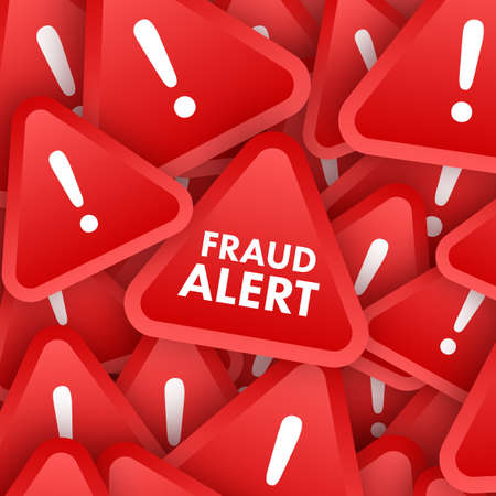 Fraud alert. Security Audit, Virus Scanning, Cleaning, Eliminating Malware, Ransomware. Vector stock illustration.のイラスト素材