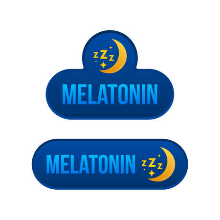 Melatonin, great design for any purposes. Vector illustrationのイラスト素材