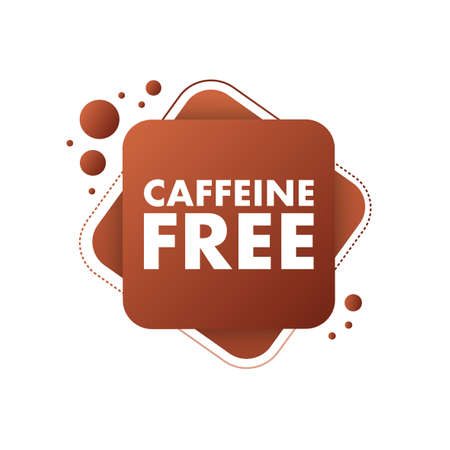 Caffeine free icon. Coffee beans. Vector stock illustration.のイラスト素材