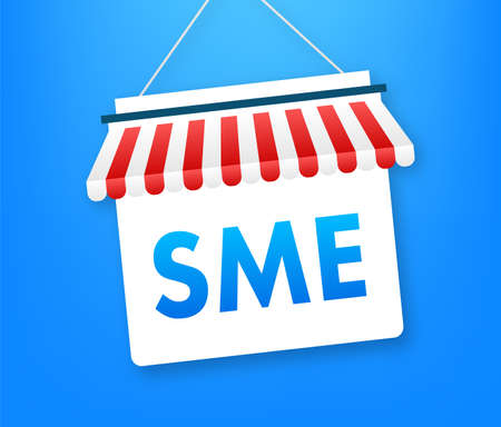 Flat sme for concept design. Strategy concept. Flat vector illustration. Financial concept.のイラスト素材