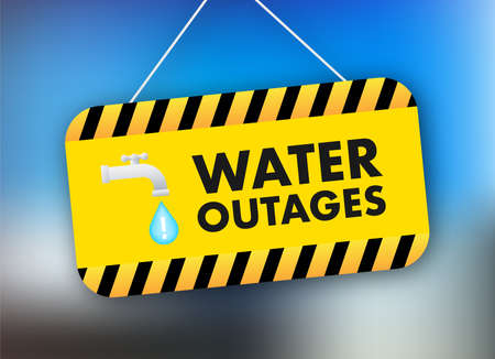 Water outages, great design for any purposes. Vector illustration designのイラスト素材