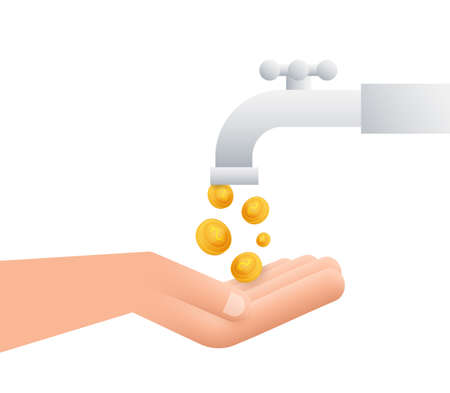 Water money, great design for any purposes. Business financial investmentのイラスト素材