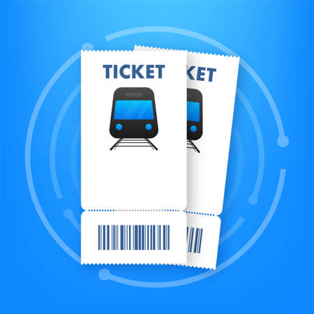 Ticket bus, great design for any purposes. Transport vector. Business iconのイラスト素材