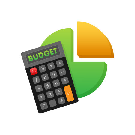 Financial or budget analysis. Budget File management. Cash flow. Vector stock illustration.のイラスト素材