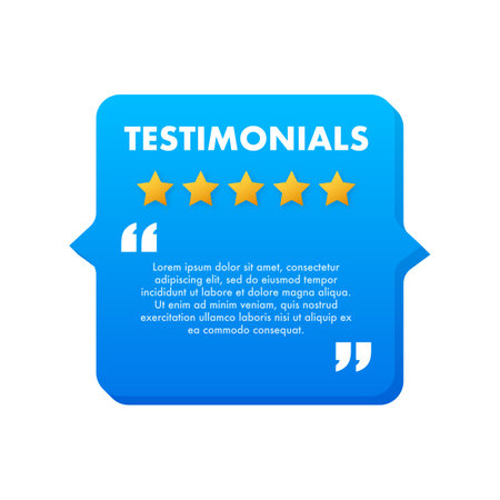 Web testimonial icon design element. Vector illustration.のイラスト素材
