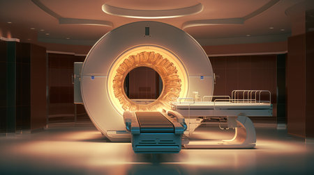 CT Scanner. Generative AIの素材