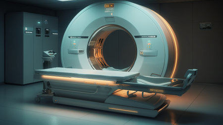 CT Scanner. Generative AIの素材
