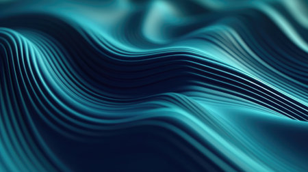 Abstract wavy smooth lines background. Generative AIの素材