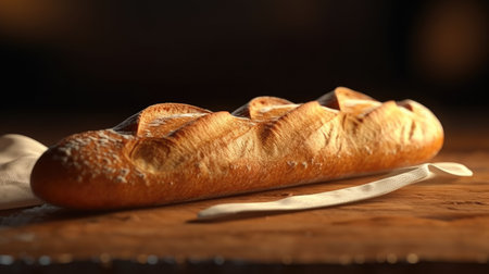 French baguette. Generative AIの素材