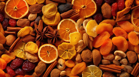 More Dried fruits. Generative AIの素材