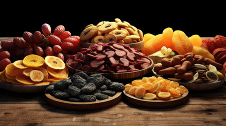 More Dried fruits. Generative AIの素材