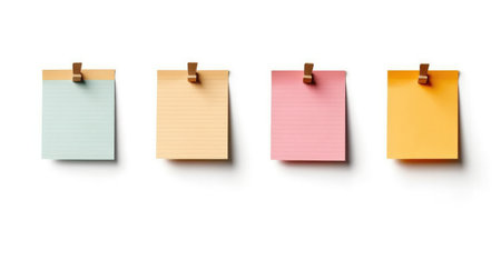 Paper message note reminder blank background. Generative AIの素材