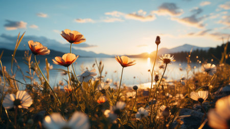 Beautiful wallpapers textures and backgrounds. Generative AI.の素材