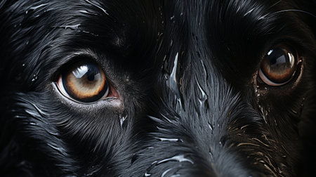 Close up of a dog noseの素材