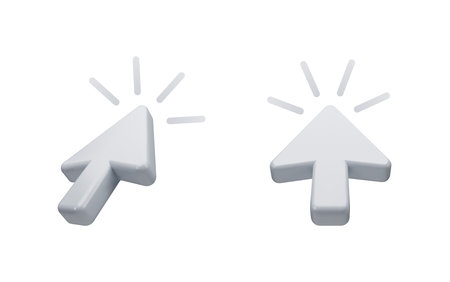 Mouse cursor selecting clicking choosing internet interfaceのイラスト素材