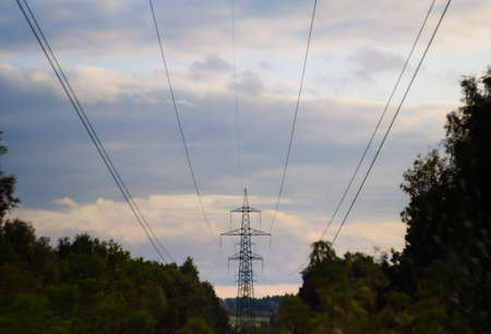 power lineの写真素材