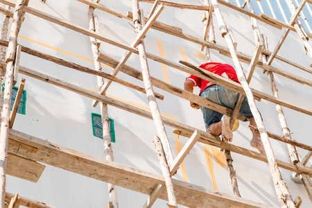 Worker building Apartmentの写真素材