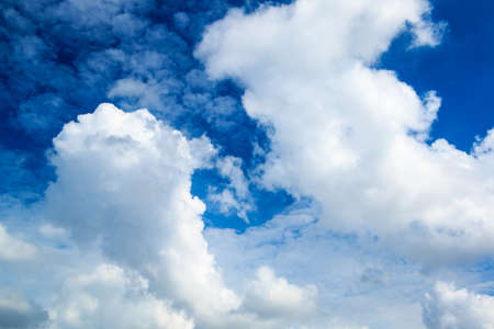 blue sky with cloud closeup