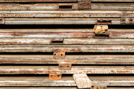 Construction site. Steel structure metalの写真素材