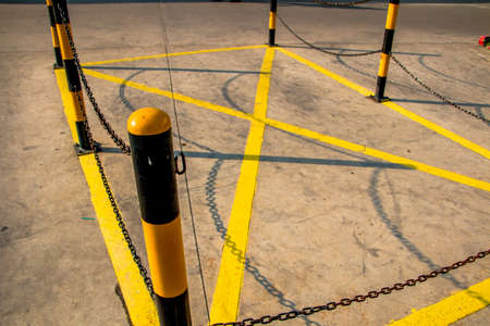 Empty parking spot for specific person park, One place is freeの写真素材