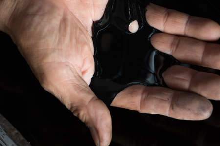 Auto mobile and motorcycle mechanic. Add the pieces to change.の写真素材