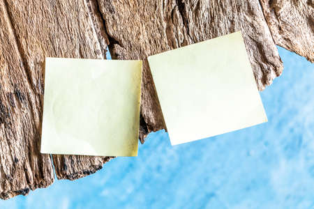 Old paper is placed on the table.の写真素材