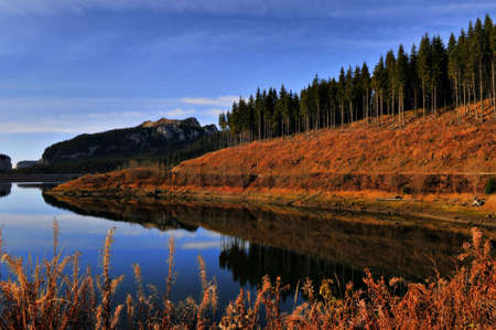 Lake Bolboci,Romaniaの写真素材