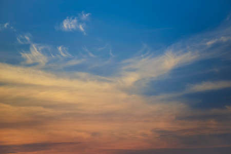 Beautiful Sunset Sky ad Cloud Background