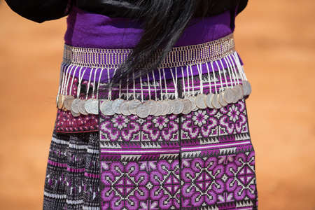 Traditional Hill Tribe Silver ornaments.の写真素材