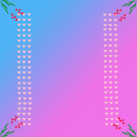 Heart of wallpaper of frame のイラスト素材