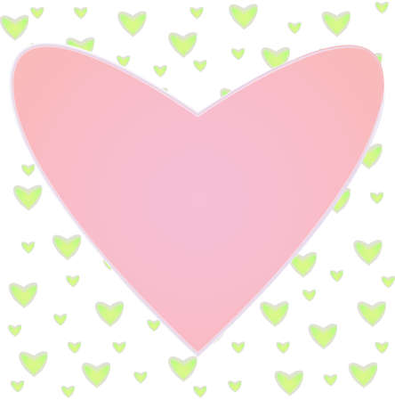 Heart of frame on background