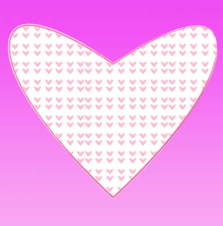 Heart of frame on background