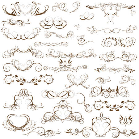 Ornate frames and scroll elements.の写真素材