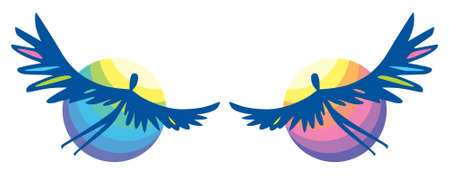 Man Wings Icon Vector Illustrationのイラスト素材