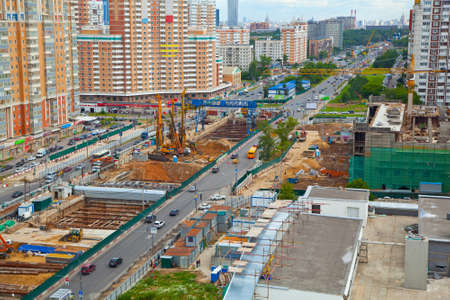 Construction of the metro line