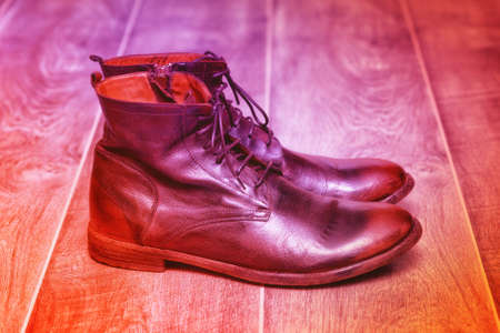 fashion leather shoes, art shoesの写真素材