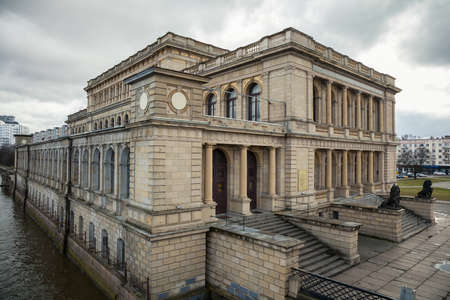 Building of the former Koenigsberg exchange (Now the city of Kaliningrad, Russia)の写真素材