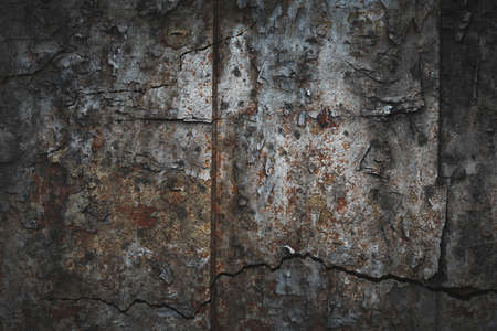 Background texture of the old textured surface - metal, stone, peeling paint.の写真素材