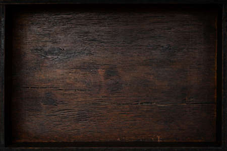 Wood texture background. The dark background of natural woodの写真素材