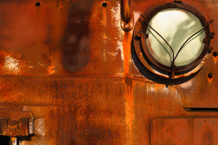 Metal old background close-up. Aged from the time the metal. Texture of rusty metal sheet close upの写真素材